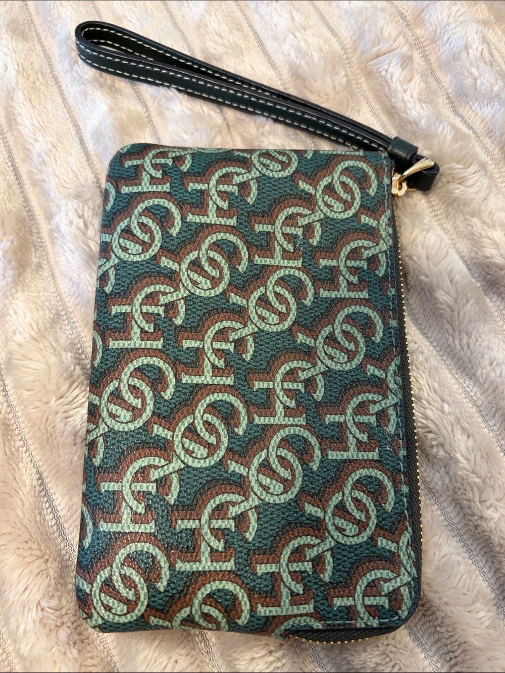 Coach Monogram Wristlet